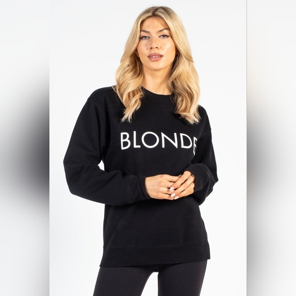 Brunette The Label Tops - Women's Brunette The Label Blonde Sweatshirt